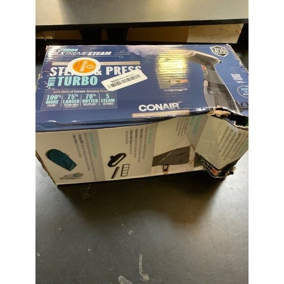 Conair Handheld Garment Steamer for Clothes, Turbo Extremesteam 1875W Fabric Ste - Picture 3 of 3